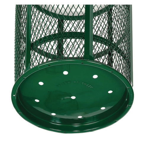 Image of Global Industrial® 237634GN Steel Mesh Corrosion Resistant Trash Can, 48 gal, Green