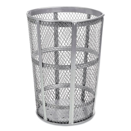 Image of Global Industrial® 237633 Steel Mesh Corrosion Resistant Trash Can, 48 gal, Silver