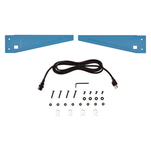 Image of Global Industrial® 249294CBL Upper Workbench Shelf, 3 Duplex Outlets, For Use With 48" Wide Workbenches, 100 lb Weight Capacity