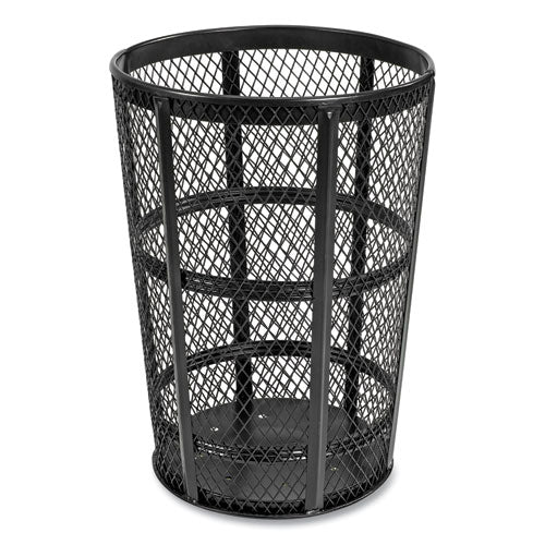Image of Global Industrial® 237634BK Steel Mesh Corrosion Resistant Trash Can, 48 gal, Black