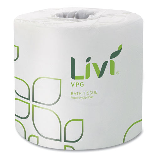 Image of Livi® VPG 21724 Bath Tissue, 2-Ply, White, 500 Sheets/Roll, 96 Rolls/Carton