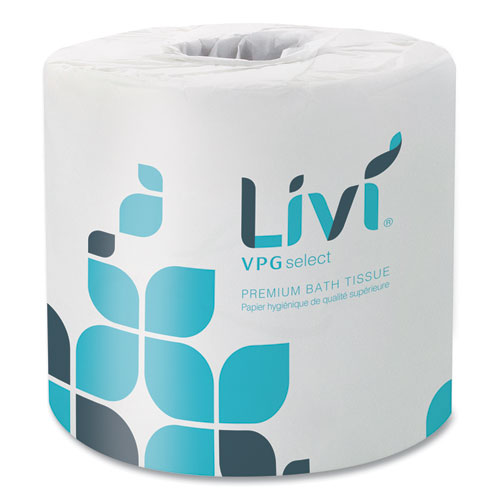 Image of Livi® VPG Select 21556 Bath Tissue, 2-Ply, White, 420 Sheets/Roll, 60 Rolls/Carton