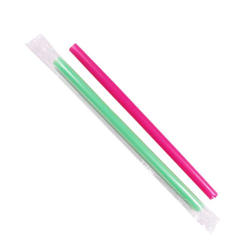 Image of Karat® C9060S (MIXED) Boba Straws, 9", Plastic, Assorted Colors, 1,600/Carton