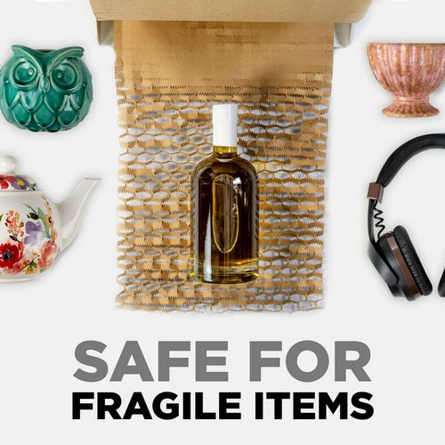 Image of Scotch PCW-12175-DB Cushion Lock Protective Wrap, 12" x 150 ft, Brown