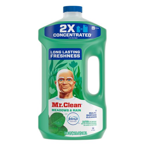 Image of Mr. Clean® 80749542 Multipurpose Cleaning Solution with Febreze, Meadows and Rain, 64 oz Bottle