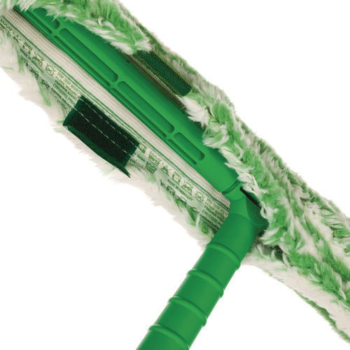 Image of Unger® UNGMC450 Monsoon Plus StripWasher Complete with Green Plastic Handle, Green/White Sleeve, 18" Wide Sleeve