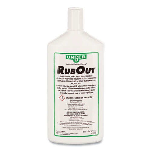 Image of Unger® UNGRUB50 RubOut Glass Cleaner, 16 oz Bottle