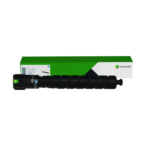 Image of Lexmark 83D0HC0 83D0HC0 Toner Cartridge, 22,000 Page-Yield, Cyan