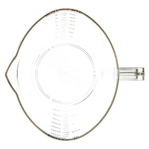 Image of Carlisle 4314407 Commercial Measuring Cup, 0.5 gal, Plastic, Clear