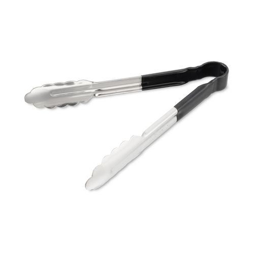 Image of Carlisle 60756003 Dura-Kool Tongs, Stainless Steel, 9.5", Silver/Black