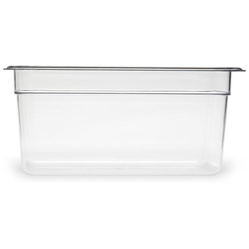 Image of Carlisle 3066207 StorPlus Polycarbonate Food Pan, 5.7 qt, 6.88 x 12.75 x 6, Clear, Plastic