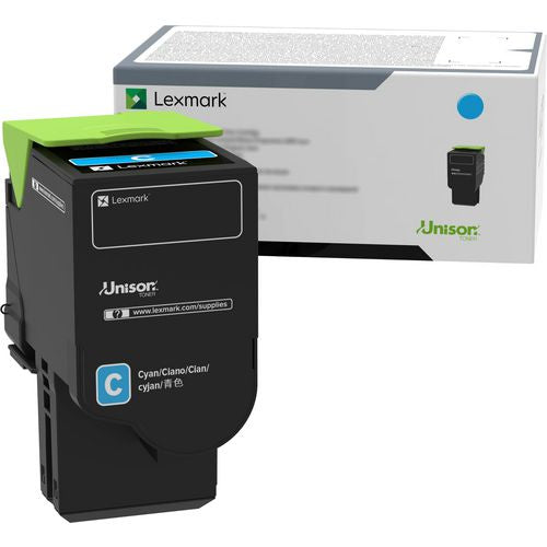 Image of Lexmark 78C0UCG 78C0UCG Return Program Ultra High-Yield Toner, 7,000 Page-Yield, Cyan