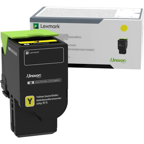 Image of Lexmark 78C00YG 78C00YG Return Program Toner, 1,400 Page-Yield, Yellow