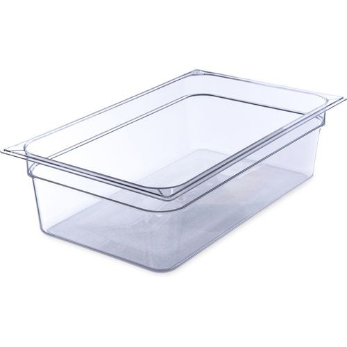 Image of Carlisle 10202B07 StorPlus Polycarbonate Food Pan, 19.4 qt, 12.5 x 20.75 x 6, Clear, Plastic