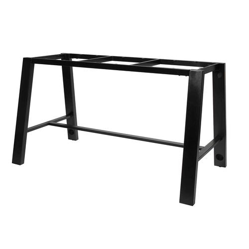 Image of KFI Studios 840031900272 Midtown Dining Table with Four Black Kool Series Chairs, 36 x 72 x 30, Designer White