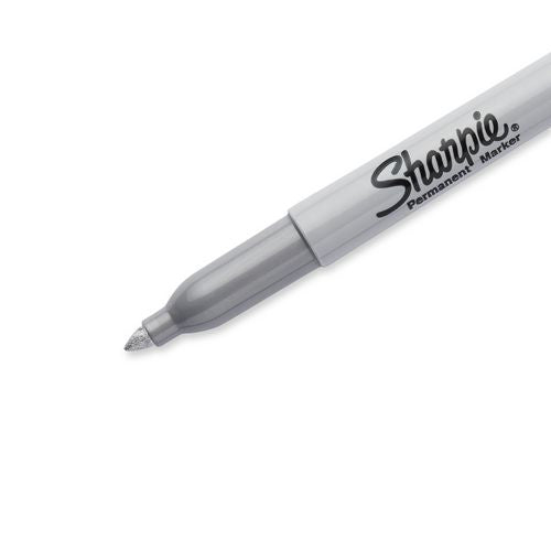 Image of Sharpie® 9597 Metallic Fine Point Permanent Markers, Metallic Silver, 36/Pack