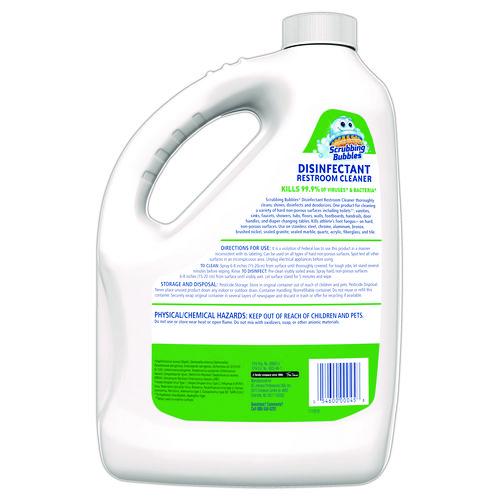 Image of Scrubbing Bubbles® 335599 Disinfectant Restroom Cleaner, Citrus Scent, 1 gal Bottle, 4/Carton