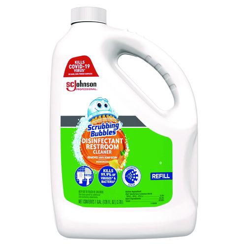 Image of Scrubbing Bubbles® 335599 Disinfectant Restroom Cleaner, Citrus Scent, 1 gal Bottle, 4/Carton