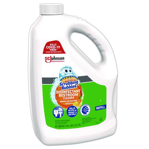 Image of Scrubbing Bubbles® 335599 Disinfectant Restroom Cleaner, Citrus Scent, 1 gal Bottle, 4/Carton