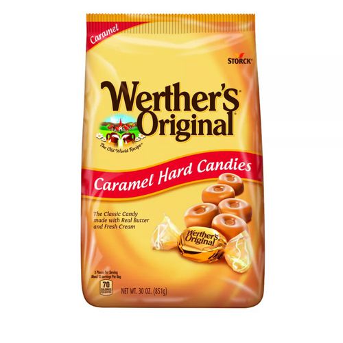 Image of Werther's® Original® 0072799933487 Original Hard Candies, Caramel, 30 oz Bag