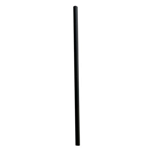 Image of Boardwalk® BWKGSTUW775BK Giant Straws, 7.75", Polypropylene, Black, 150/Pack, 10 Packs/Carton