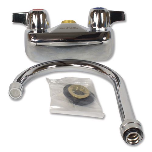 Image of BK Resources BKF-W-5G-M WorkForce Standard Duty Faucet, 9.5" Height/5" Reach, Chrome-Plated Brass