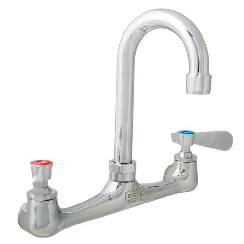 Image of BK Resources BKF-W-8G-M WorkForce Standard Duty Faucet, 12.38" Height/8" Reach, Chrome-Plated Brass