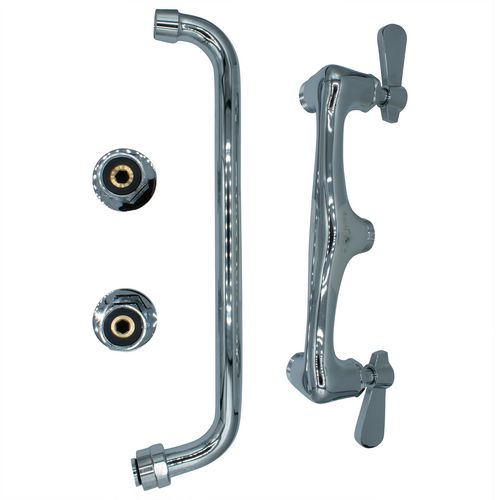 Image of BK Resources BKF-8W-12-M WorkForce Standard Duty Faucet, 4.62" Height/12" Reach, Chrome-Plated Brass