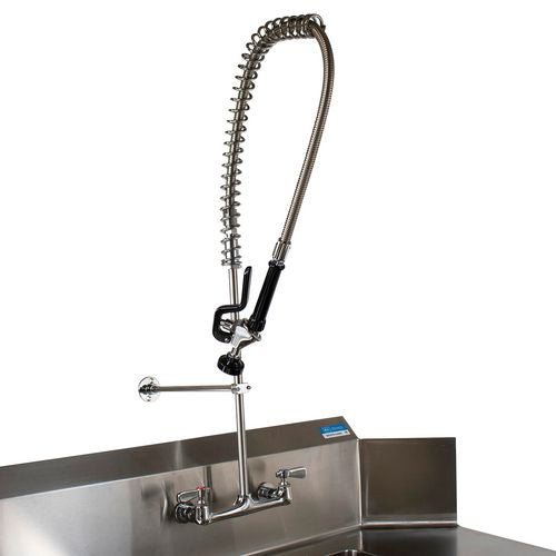 Image of BK Resources BKF-VSMPR-WB-M WorkForce Prerinse Add-A-Faucet, 8" Height, Chrome