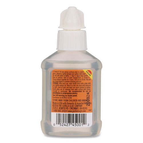 Image of Gorilla® 4500102 Clear Gorilla Glue, 1.75 oz Bottle