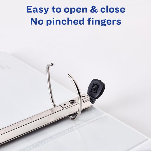 Image of Avery® 79192 Heavy-Duty View Binder with DuraHinge and One Touch EZD Rings, 3 Rings, 2" Capacity, 11 x 8.5, White, 6/Carton