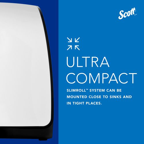 Image of Scott® 47091 Slimroll Manual Towel Dispenser, 12.65 x 13.02 x 7.18, White