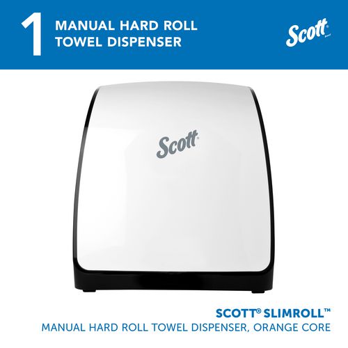 Image of Scott® 47091 Slimroll Manual Towel Dispenser, 12.65 x 13.02 x 7.18, White