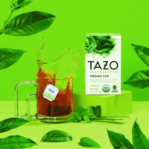 Image of Tazo® Tea Bags, Organic Zen, 16/Box, 6 Boxes/Carton