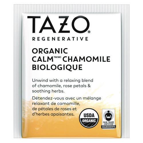 Image of Tazo® 10794522003546 Tea Bags, Organic Calm Chamomile, 16/Box, 6 Boxes/Carton
