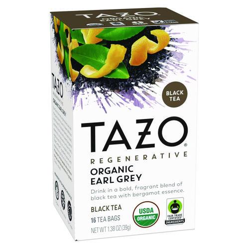 Image of Tazo® Tea Bags, Organic Earl Grey, 16/Box, 6 Boxes/Carton