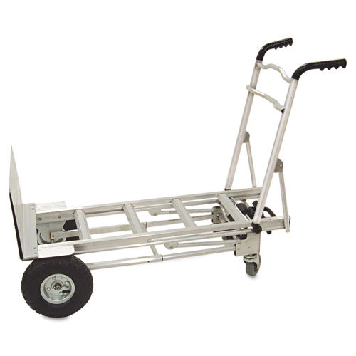 Image of Cosco® 12312ABL1E 3-in-1 Convertible Hand Truck, 800 lb to 1,000 lb Capacity, 21.06 x 21.85 x 48.03, Aluminum