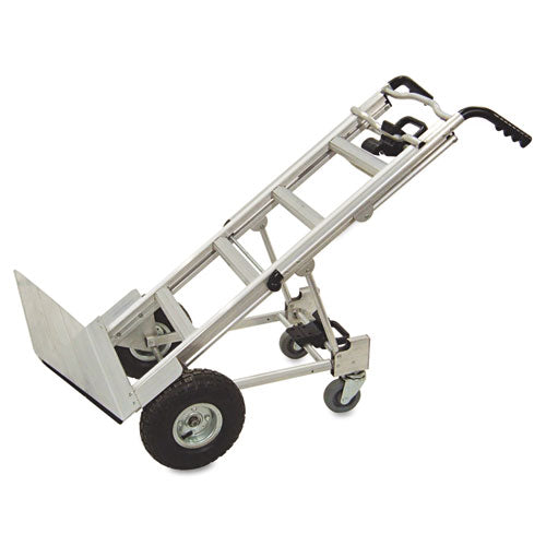 Image of Cosco® 12312ABL1E 3-in-1 Convertible Hand Truck, 800 lb to 1,000 lb Capacity, 21.06 x 21.85 x 48.03, Aluminum