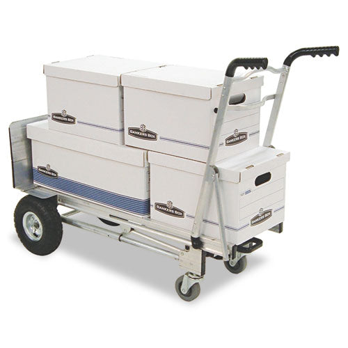 Image of Cosco® 12312ABL1E 3-in-1 Convertible Hand Truck, 800 lb to 1,000 lb Capacity, 21.06 x 21.85 x 48.03, Aluminum