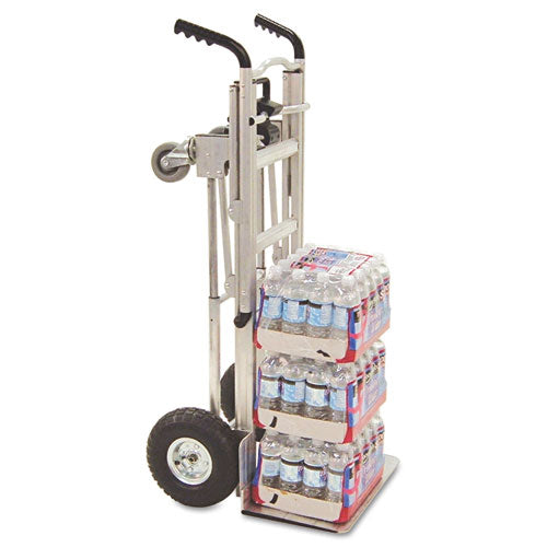 Image of Cosco® 12312ABL1E 3-in-1 Convertible Hand Truck, 800 lb to 1,000 lb Capacity, 21.06 x 21.85 x 48.03, Aluminum
