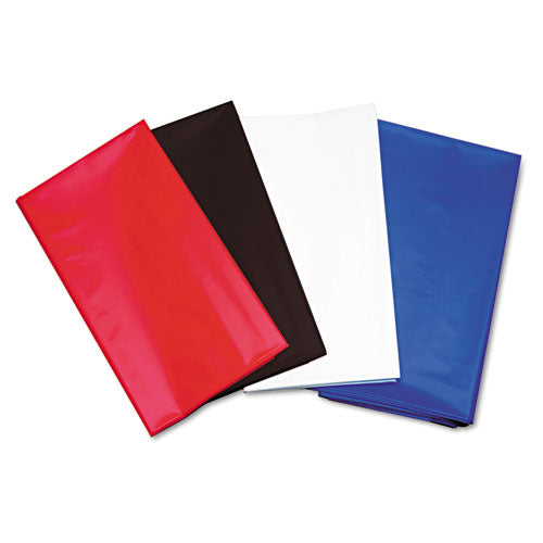 Image of Tablemate® 549RD Table Set Rectangular Table Cover, Heavyweight Plastic, 54" X 108", Red, 6/pack