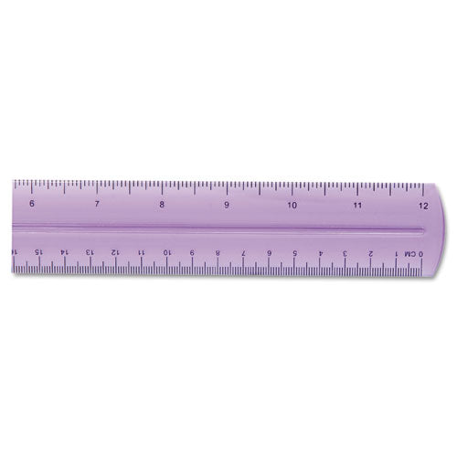 Image of Westcott® 12975 12" Jewel Colored Ruler, Standard/metric, Plastic