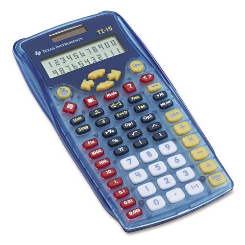 Image of Texas Instruments 15/PWB/2L1/A TI-15 Explorer Elementary Calculator, 11-Digit LCD