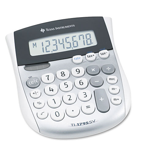 Image of Texas Instruments TI1795SV Ti-1795sv Minidesk Calculator, 8-Digit Lcd
