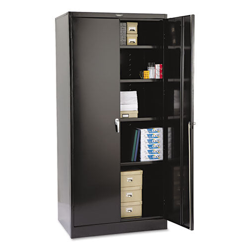 Image of Tennsco 2470-BLK 78" High Deluxe Cabinet, 36w X 24d X 78h, Black