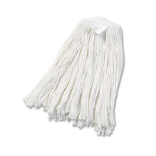 Image of Boardwalk® BWK2020RCT Cut-End Wet Mop Head, Rayon, #20, White, 12/Carton