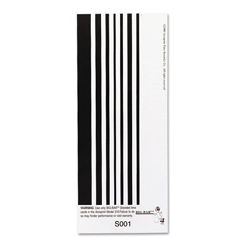 Image of Acroprint® 09-6103-080 Time Clock Cards For Acroprint Att310, One Side, 4 X 10, 200/pack