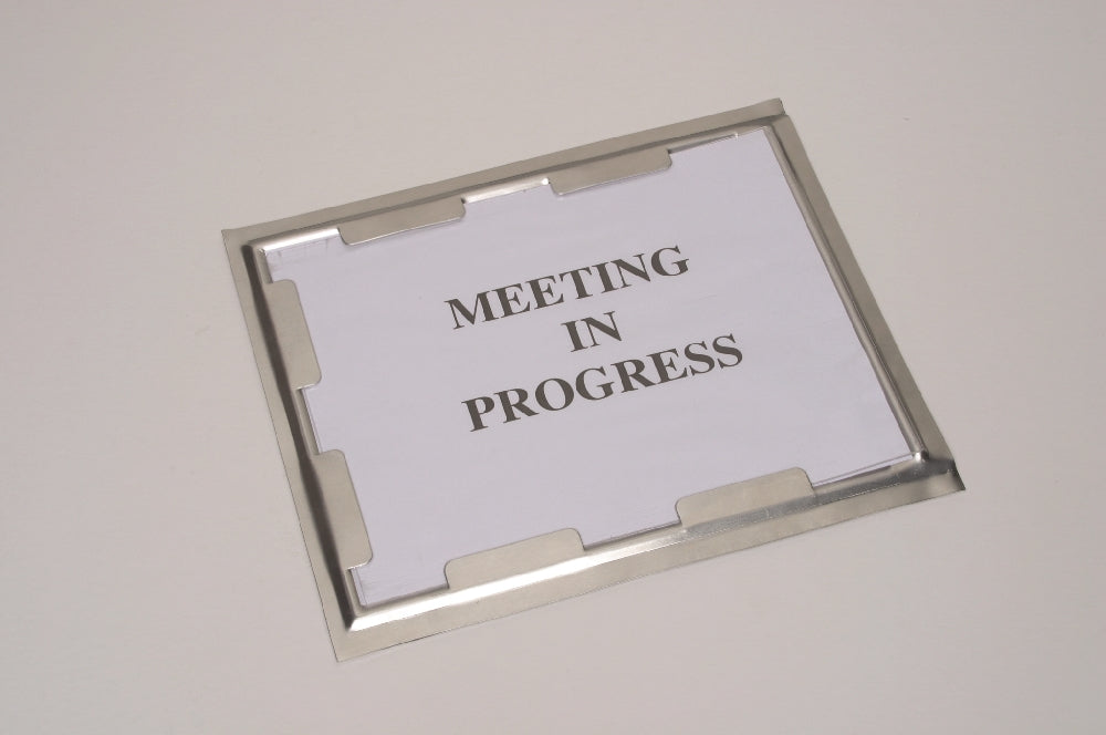Image of Aluminum Sign Holder with Plastic Window Cover, Case of 6 Packages