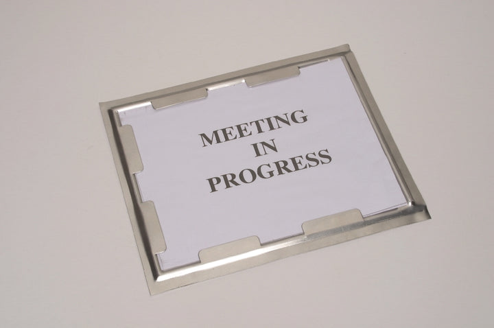 Image of Aluminum Sign Holder with Plastic Window Cover, Case of 6 Packages