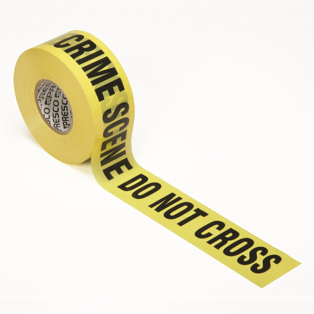 Barricade Tape, Crime Scene Do Not Cross, Premium Grade, 3mil thick, Yellow